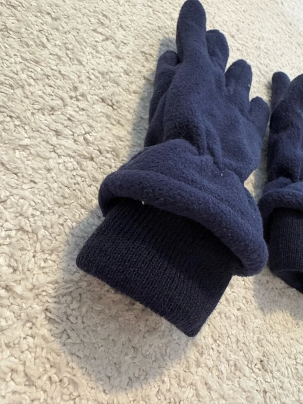 Children’s Place Navy Blue Fleece Winter Gloves